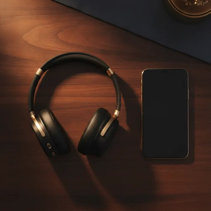 Headset neben einem Smartphone als Sinnbild für Kundenbetreuung